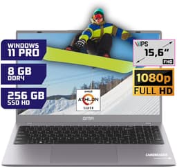 Office Laptop 15.6 Inch Full HD - Windows 11 Pro - 8GB RAM - 256GB SSD - GMR Notebook voor Studie, School, Office, Internet, E-mail en Thuiswerken - AMD Athlon Silver - Studenten Laptop - Werk Laptop — thumbnail 1