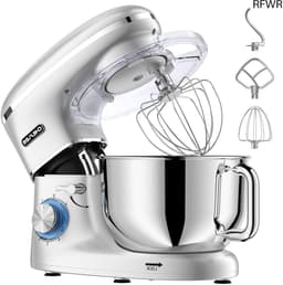 RFWR® Krachtige 1500W Keukenmachine met 6.5QT Kom - Multifunctionele Elektrische Mixer voor Kneden en Bakken — thumbnail 1