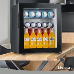 Livista Mini Koelkast - Thermo-elektrisch - 40 Liter - glazen deur - Zwart — thumbnail 5