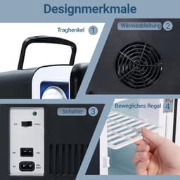 Lexium Mini Fridge for Drinks - Kleine Koelkast - Mini Koelkasten - Minibar - Mini Fridge - Mini Koelkast - Mini Koelkastje - — thumbnail 4