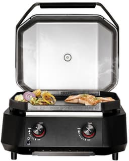 Cozze® G-500 Gas Plancha BBQ met Deksel - 2 Gasbranders - BBQ Bakplaat voor Buiten Koken - 6,5 kW - Bijenwas/Zwart - Outdoor Cooking — thumbnail 1