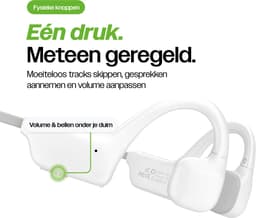 REBØNE Core Bone Conduction Headphone Core - Sport Oortjes Draadloos - Hardloop Hoofdtelefoon - Draadloze Bluetooth Koptelefoon - Sportoordopjes - Draadloos - Hardlopen - Open Ear - Wireless - IPX5 waterdicht / Wit — thumbnail 2