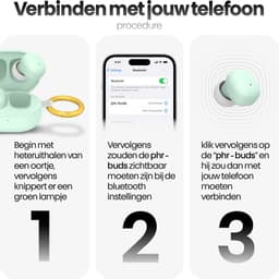 Phreeze Mini EarBuds - Draadloze Oordopjes - Groen - Geschikt voor Apple & Samsung - Oortjes Draadloos met Bluetooth 5.4 — thumbnail 3