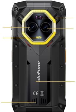 Ulefone Armor Mini 20 11,9 cm (4.7") Dual SIM Android 14 4G USB Type-C 8 GB 256 GB 6200 mAh Zwart — thumbnail 3