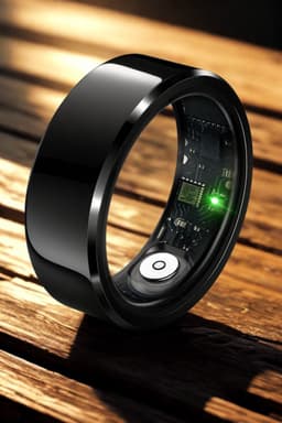 Parya – Smart Ring - Europese ringmaat 60- Waterdicht – Slaapmonitor – Hartslagmeter - SpO2 Monitor - Dagelijkse Activiteitstracking - Mobiele App – Zwart — thumbnail 1