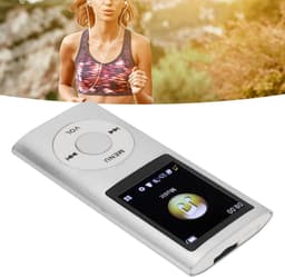 MP3 Speler Bluetooth - Digitaal 1,8-inch LCD-scherm - USB - Draagbaar - Luidsprekers met verliesvrije geluidskwaliteit - Voice recorder - FM radio - SD kaart tot 64GB（let op: de kaart is niet inbegrepen） - Zilvergrijs — thumbnail 3