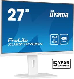 iiyama G-MASTER XUB2797QSN-W2 computer monitor 68,6 cm (27") 2560 x 1440 Pixels Quad HD LED Wit — thumbnail 1