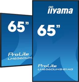 iiyama LH6560UHS-B1AG beeldkrant Digitaal A-kaart 163,8 cm (64.5") LED Wifi 500 cd/m² 4K Ultra HD Zwart Type processor Android 11 24/7 — thumbnail 1
