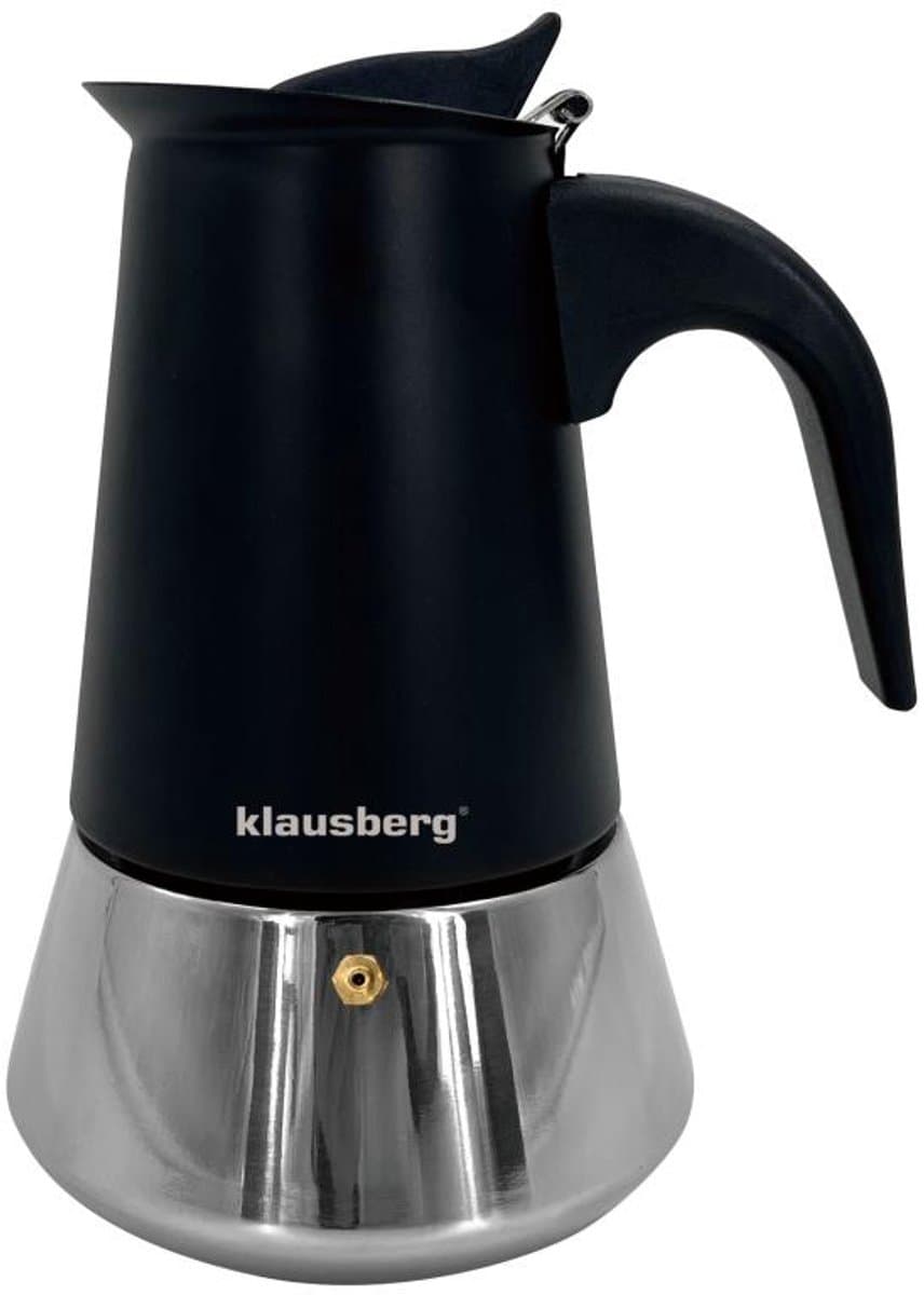 Klausberg Espressokoffiezetapparaat KB-7845 – 6 Kopjes – RVS – Geschikt voor Inductie - Espresso Maker - 300ml - Percolator — afbeelding 1