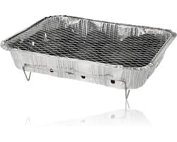 Wegwerpbarbecue 1 stuk – Instant BBQ met 600g Houtskool – Gebruiksklaar voor Camping, Picknick en Strand