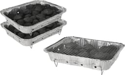 Wegwerp Barbecue met Houtskool – 2 Stuks – Instant BBQ voor Buiten, Camping of Picknick – Inclusief Rooster – Barbecue Accessoires – BBQ Kopen — thumbnail 1
