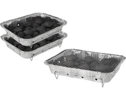 Wegwerp Barbecue met Houtskool – 2 Stuks – Instant BBQ voor Buiten, Camping of Picknick – Inclusief Rooster – Barbecue Accessoires – BBQ Kopen