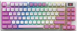 MSI FORGE GK600 TKL W VIOLET US - Gaming Keyboard - Mechanical Linear Switches - RGB LED — thumbnail 1