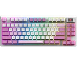 MSI FORGE GK600 TKL W VIOLET US - Gaming Keyboard - Mechanical Linear Switches - RGB LED