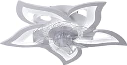 Livano Plafondventilator - Met Verlichting - Plafond Ventilator - Met Lamp - Plafonniere Met Ventilator - Met Licht - Wit — thumbnail 1