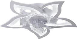 Nivard Plafondventilator - Met Verlichting - Plafond Ventilator - Met Lamp - Plafonniere Met Ventilator - Met Licht - Wit — thumbnail 1