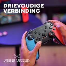 Trust GXT 1246RB Muta - Draadloze Switch Controller - Ook voor Nintendo Switch 2 - Draadloos via Bluetooth - Tot 15 Uur Speeltijd - Rood/Blauw — thumbnail 4
