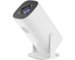 Proun Mini Beamer - Alles-in-één met 4K-ondersteuning - Full HD - iOS & Android - Mini Projector Smart TV - Wit