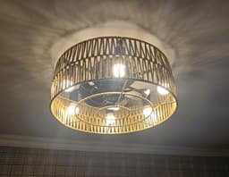 Equivera Plafonniere met Ventilator - Plafondventilator - Plafondventilator Afstandsbediening - Plafondventilator Slaapkamer - Plafond Ventilator met Verlichting - Plafondlamp - Plafonniere - Ideaal voor in uw slaapkamer! — thumbnail 2