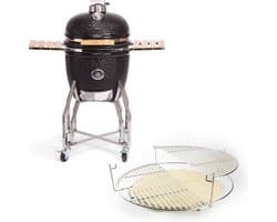 YAKINIKU Kamado - LARGE COMPLEET - 19 inch - 49 cm Grilloppervlak - Inclusief Onderstel, Zijtafels & Pro Set