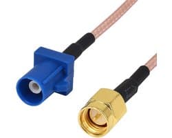 Cartronix CTX-3403 GPS verloopkabel adapter Fakra (m) naar SMA (m) | Originele GPS antenne gebruiken met nieuwe autoradio