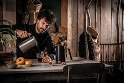 Leopold Vienna - French Press cafetière San Marco dubbelwandig 1L mat RVS — thumbnail 5