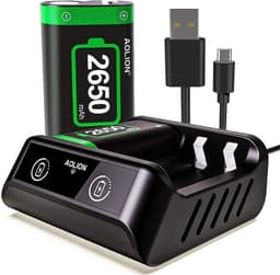 Controller Batterij 2 Stuks + Oplader Accu Set met Oplader geschikt voor Xbox Series X (S) / One (S) Controller - Battery Pack Charger — thumbnail 1