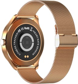 Belesy® Q9 Pro - Smartwatch Dames – Smartwatch Heren - Horloge - 1.28 inch - Kleurenscherm - Stappenteller - Bloeddruk - Hartslag - 75+ Wijzerplaten – Sporten - Staal – Goud - Kerstcadeau — thumbnail 5