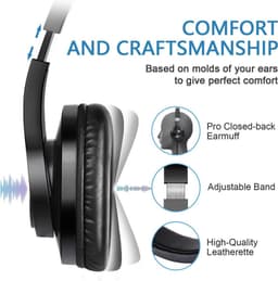 Office Headset - Koptelefoon - Hoofdtelefoon met Microfoon - 3.5mm jack - Licht en Comfortabel — thumbnail 3