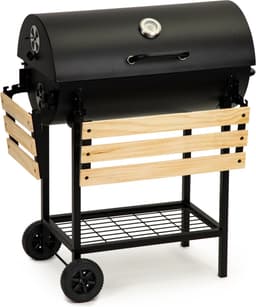 Barbecue met deksel en warmhoud rek - inc thermostaat - 104x68x94 cm — thumbnail 3
