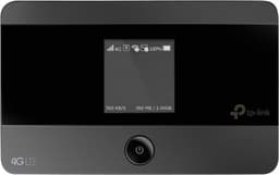 TP-Link M7350 - 4G (CAT4) draagbare wifi-router, MiFi, kleurendisplay, 150 Mbps, 2000 mAh accu (8 uur), verbindt met 10 apparaten tegelijk, eenvoudige installatie, kleur: zwart — thumbnail 1