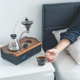 Koffiezetapparaat - Wekker - Joy Resolve - Koffie - Thee - Barisieur - Zwart donker hout — thumbnail 5