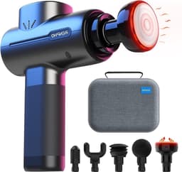 Massage Pistool Met Warmtefunctie - Active Massage Gun Spiermassage Pistool Stimulator Met Type-C Opladen - Herstel van Spierontspanning - Beste Cadeau voor Familie - Zwart — thumbnail 1
