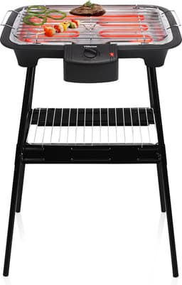 Tristar BQ-2883 Elektrische BBQ met Onderstel – Staande & Tafelbarbecue – 2000W – Zwart - Perfect voor Balkon of Camping — thumbnail 1