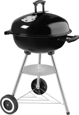Houtskoolbarbecue - Kogelbarbecue - Ronde Barbecue - Op Wielen - BBQ - 45 x 83 centimeter - Metaal - Zwart — thumbnail 1