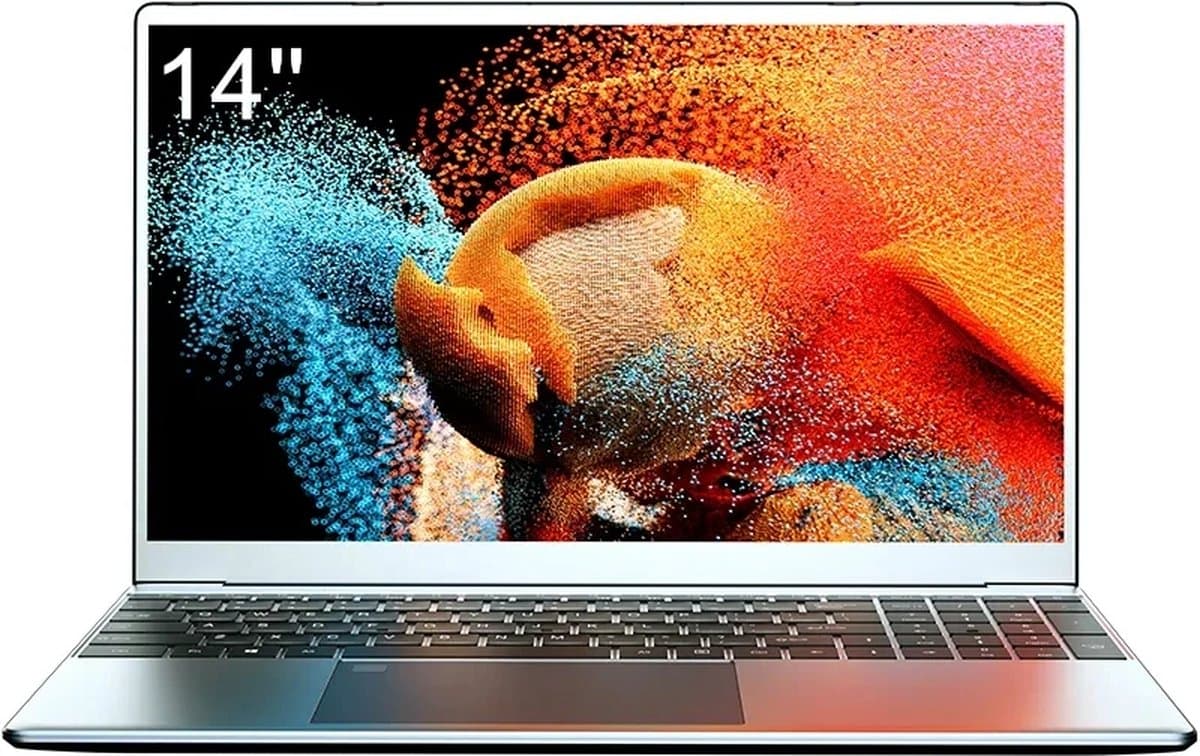 Elementkey LightPixel - 14 Inch Laptop - 2 in 1 Flip - Intel® Processor N100 - Windows 11 PRO - 12GB DDR5 RAM – 1TB SSD - Uitgebreide Poorten - Zwart — afbeelding 1