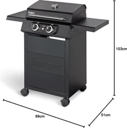 Elektrische grill eCRAVE met gegoten grillwagen - opbergruimte - SIMPLE CLEAN reinigingssysteem - 2 verwarmingselementen - vormvaste braadmuts - thermometer — thumbnail 5