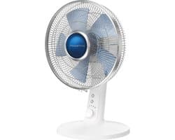 Turbo Silence Extreme+ Tafelventilator, 4 snelheden, 30 cm, stille nachtpositie, automatische trilling, instelbare oriëntatie, Turbo Boost, meerkleurig