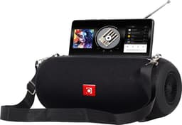 Gembird Draagbare Draadloze Speaker - FM Radio - Tot 7 uur - Bluetooth, AUX, SD kaart en USB - Zwart — thumbnail 1