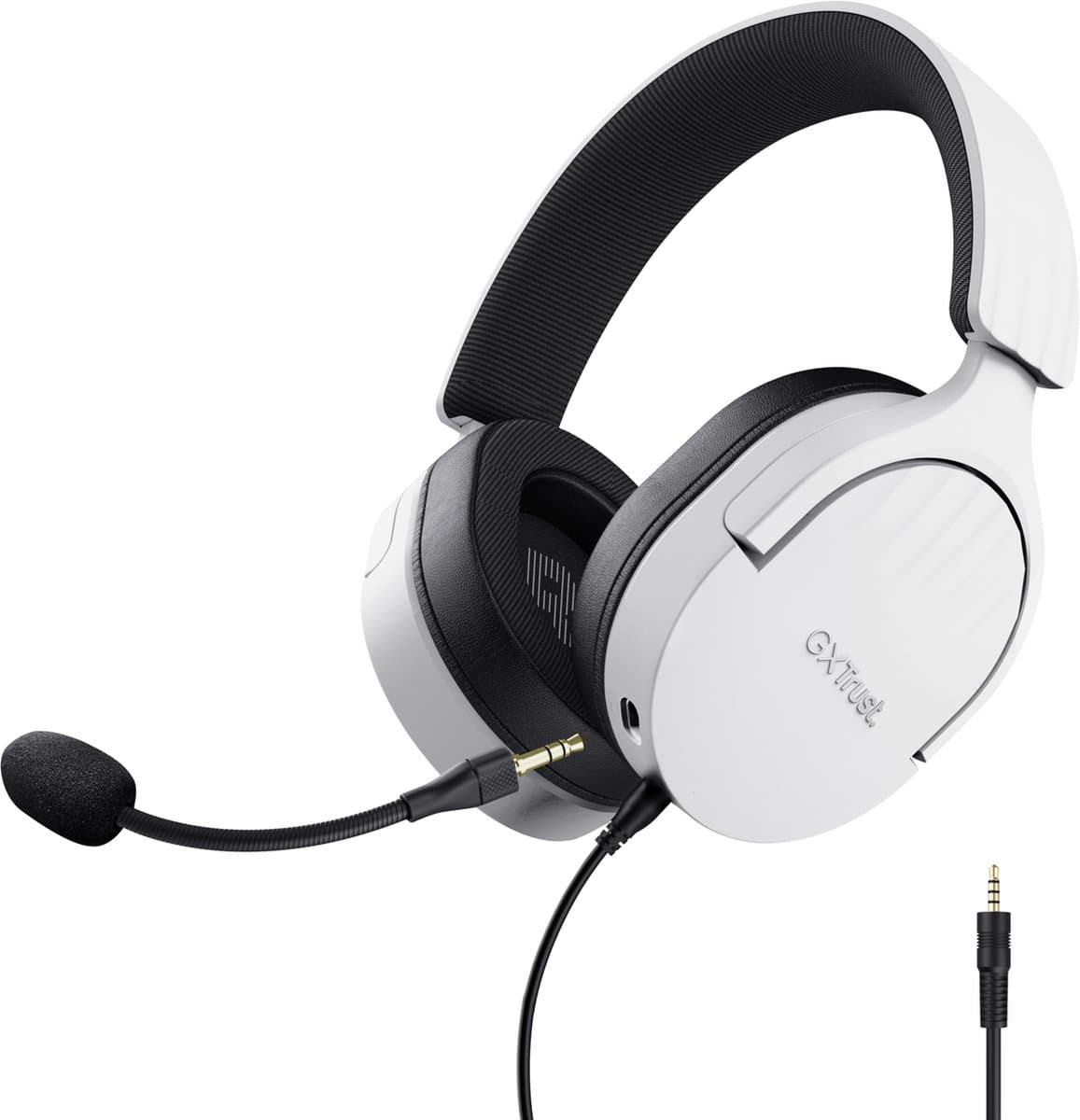 Trust GXT 489W Fayzo - Gaming Headset - Bedraad - 50 mm Drivers - Over-ear - Wit — afbeelding 1