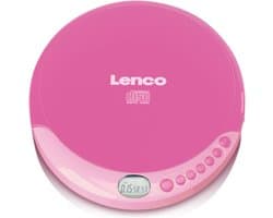 Lenco CD-011PK Discman - Draagbare CD Speler met Oordopjes - Roze