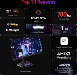 ASUS ROG Strix XG27WCS 27'' Curved gaming monitor — thumbnail 2