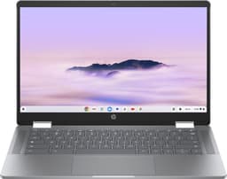 HP Chromebook x360 14b-cd0930nd Intel® Core™ i3 i3-N305 35,6 cm (14") Touchscreen Full HD 8 GB LPDDR5-SDRAM 256 GB eUFS Wi-Fi 6 (802.11ax) ChromeOS Zilver QWERTY — thumbnail 1