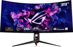 ASUS ROG Swift OLED PG39WCDM - 3440x1440 Curved OLED Gaming Monitor - 240Hz - 0.03ms - G-Sync Compatible - USB-C 90W - 39 Inch — thumbnail 1