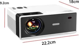 HFL Goods Projector - 1080P En 4K ondersteunt - Uitgerust Met 3D En Android-Compatibiliteit - Ideaal Voor Zowel Binnen Als Buitenfilms - 10.000 Lumen Helderheid - Naadloze Verbinding Via: IOS, WiFi 5G, En HD - Wit met Zwart — thumbnail 5