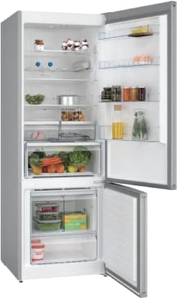 combikoelkast 70cm 508l nofrost RVS - bosch - KGN56XLEB — thumbnail 1