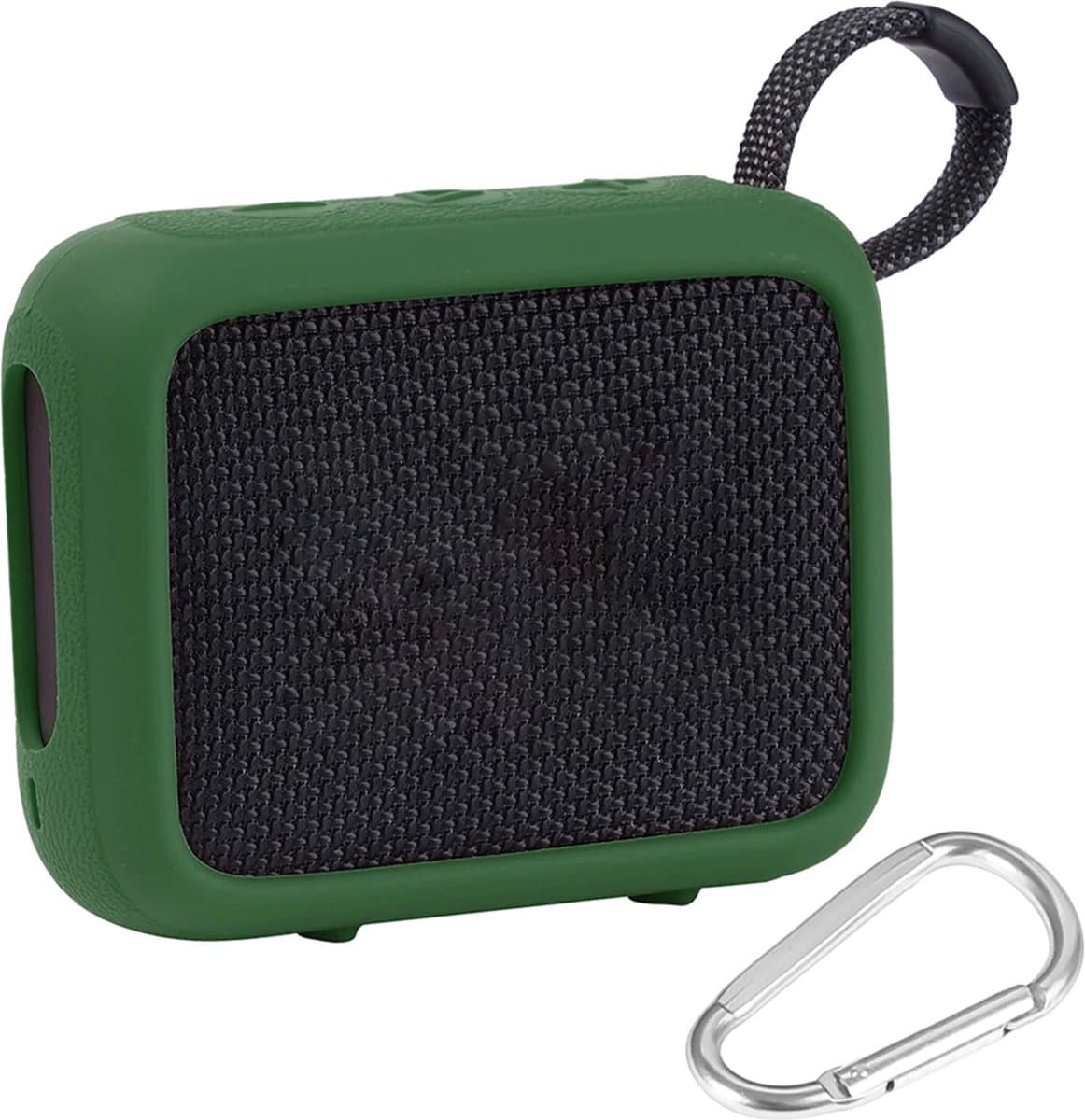 Beschermhoes geschikt voor JBL Go 4 Bluetooth Speaker - Meerdere Kleuren - Schokbestendig - Krasbestendig - Siliconen - Hoesje - Case - Bescherming - Groen — afbeelding 1