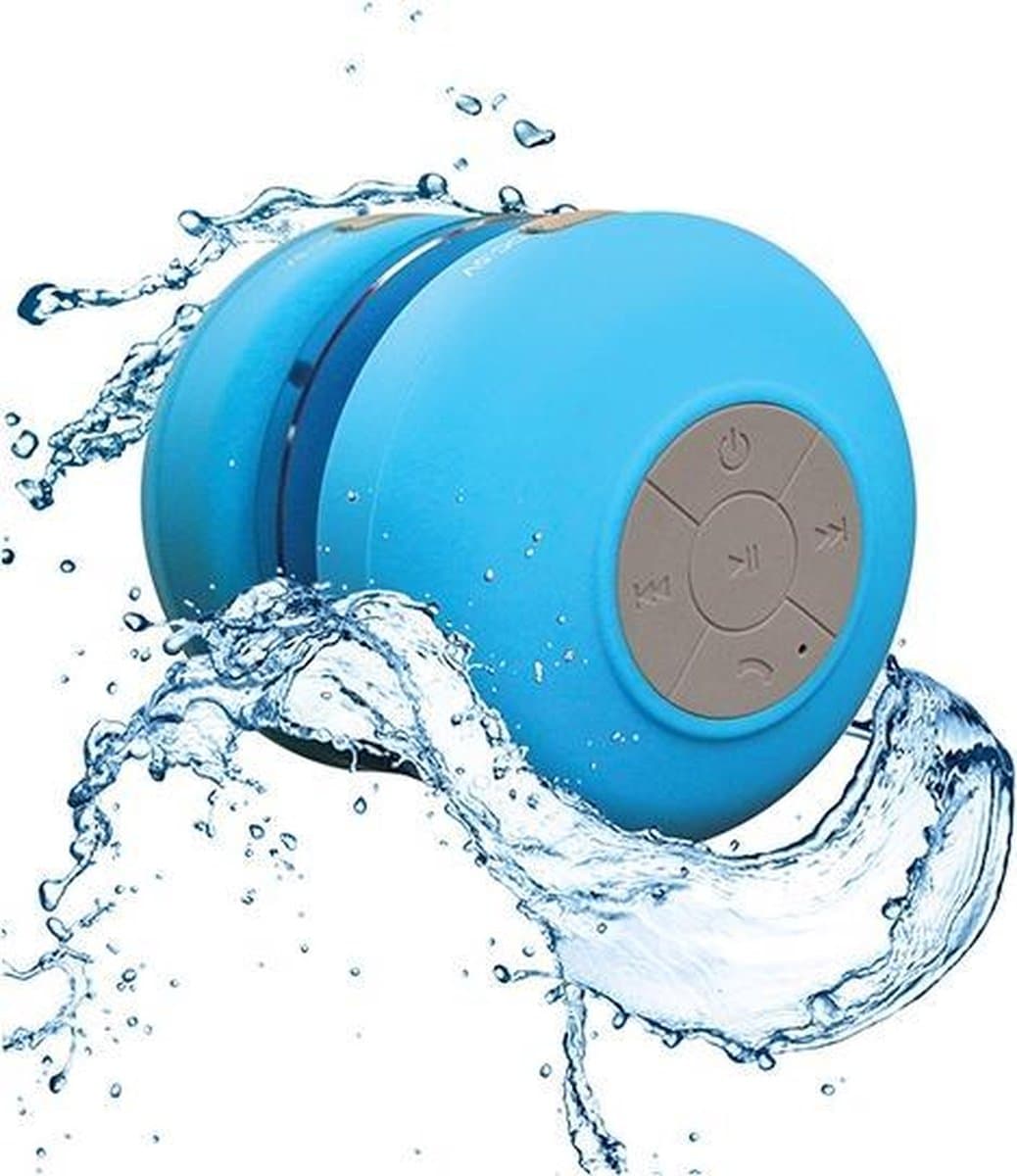 Bluetooth Waterbestendige Douche/Bad Mp3 Speaker/Radio - blauw — afbeelding 1