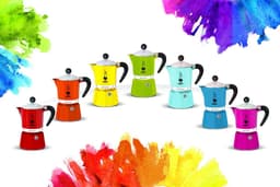 Bialetti Rainbow Groen 3 Kops – Espressopot – Aluminium – 130 ml — thumbnail 4