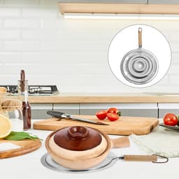 KitchenCraft Sudderplaat/Warmteverdeler met Houten Handgreep — thumbnail 1